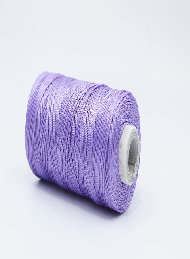 Artify | Nylon PP Braided/Knitted (1mm, 50m) Macramé Cord for Beading for Making Jewelry, Bracelet & Craft - Lavender - Image 2